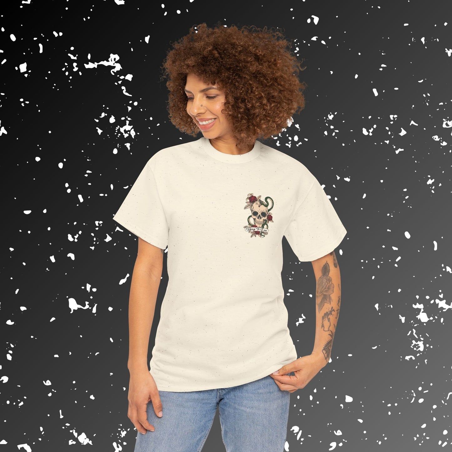 Living to Die Skull & Octopus Unisex Heavy Cotton Tee