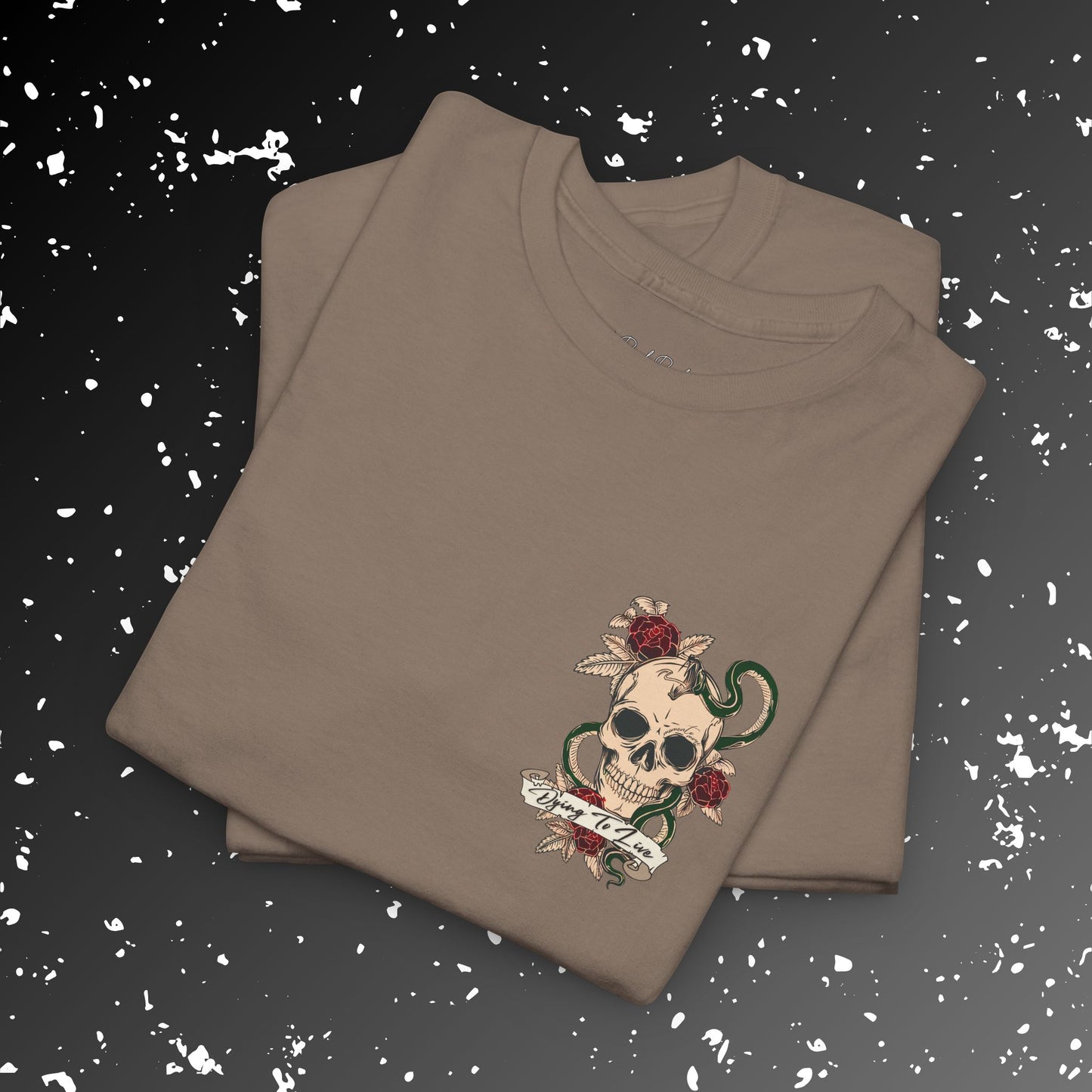 Living to Die Skull & Octopus Unisex Heavy Cotton Tee
