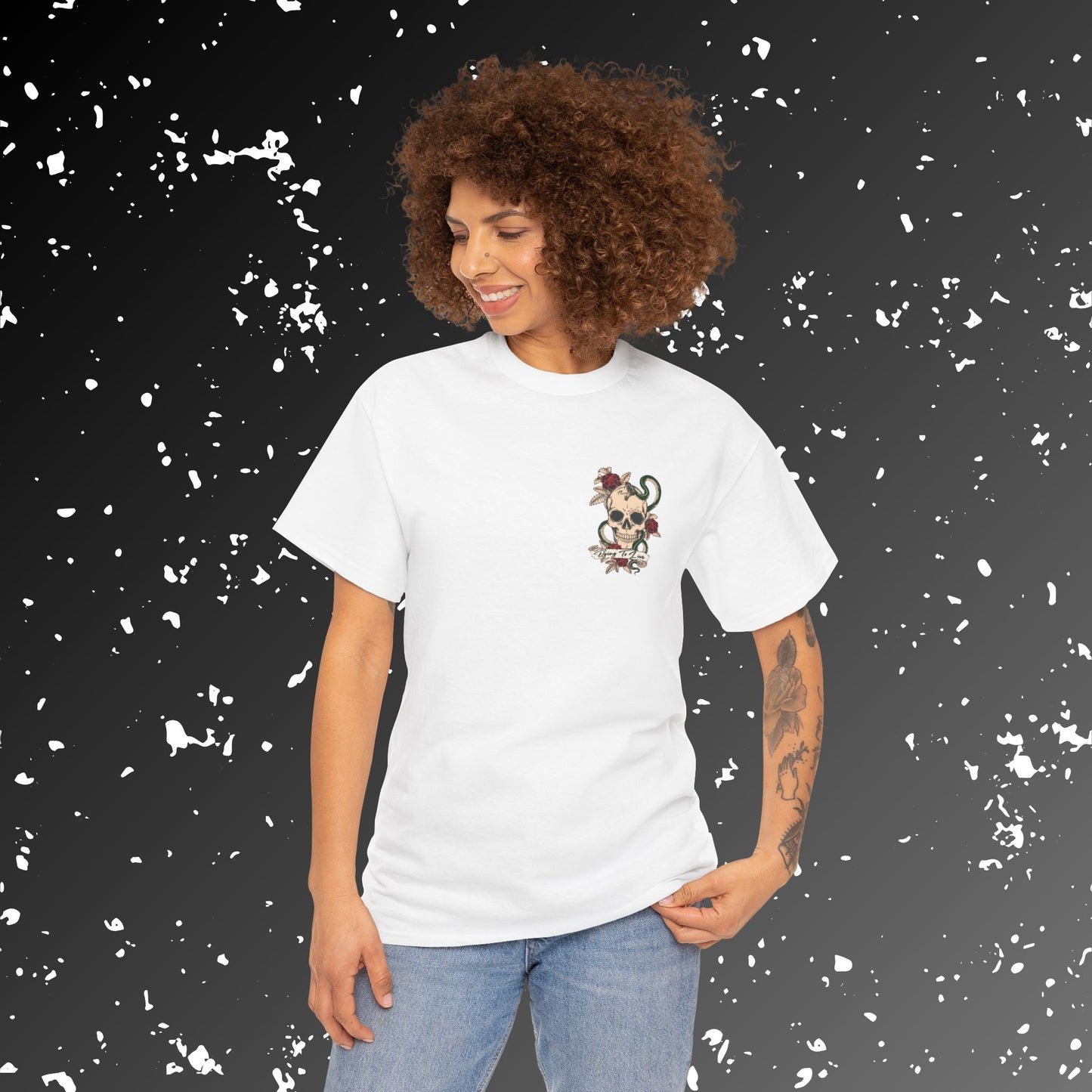 Living to Die Skull & Octopus Unisex Heavy Cotton Tee