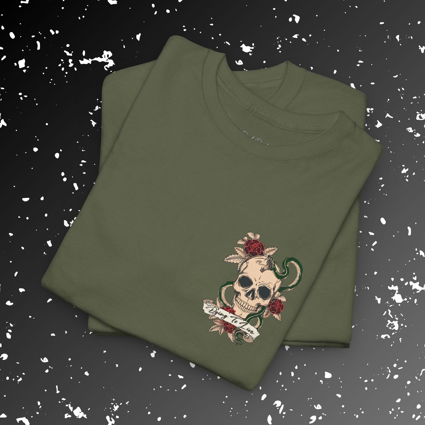 Living to Die Skull & Octopus Unisex Heavy Cotton Tee