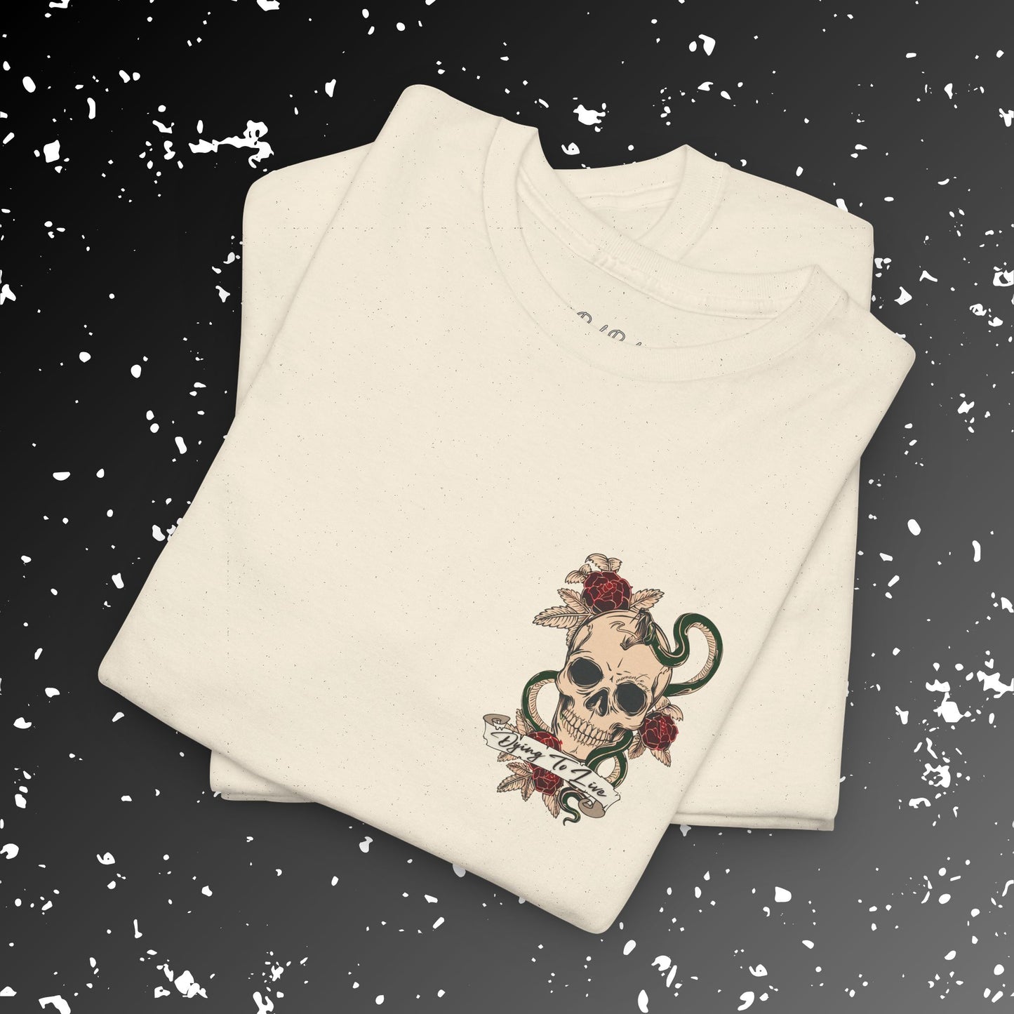 Living to Die Skull & Octopus Unisex Heavy Cotton Tee