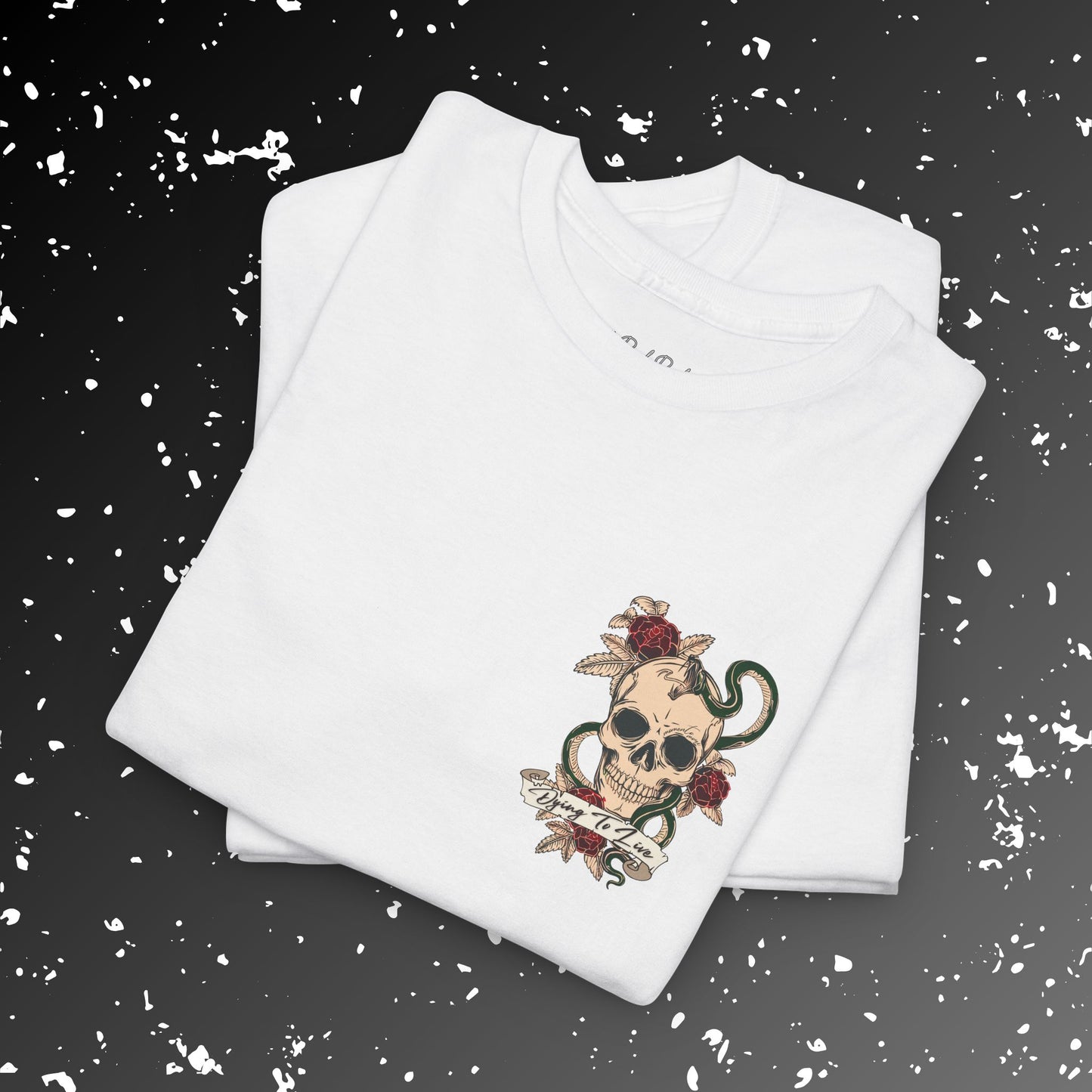 Living to Die Skull & Octopus Unisex Heavy Cotton Tee